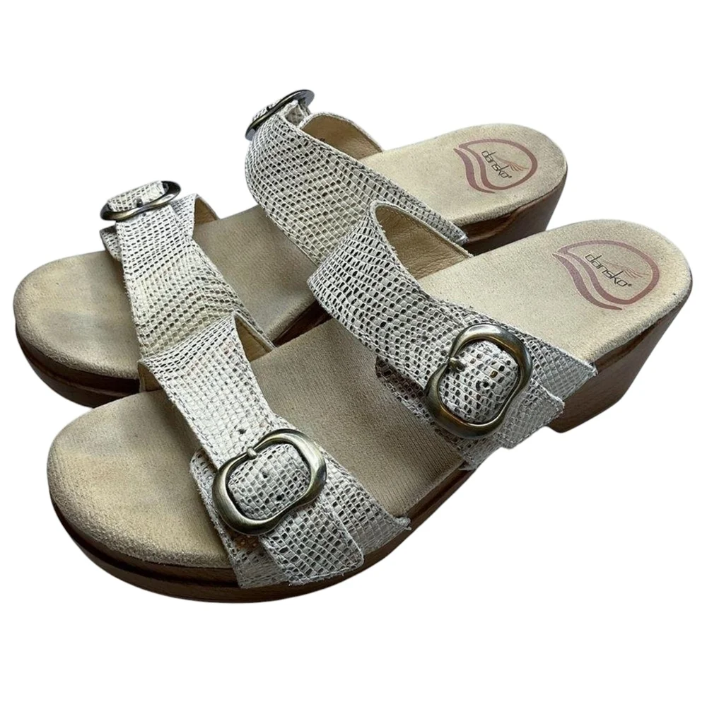 Dansko sz 41 Sophie sandals cream gold sz 11 SH393 - Picture 4 of 8